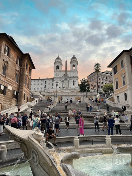 คลังภาพถ่ายฟรี ของ กรุงโรม, การท่องเที่ยว, น้ำพุ