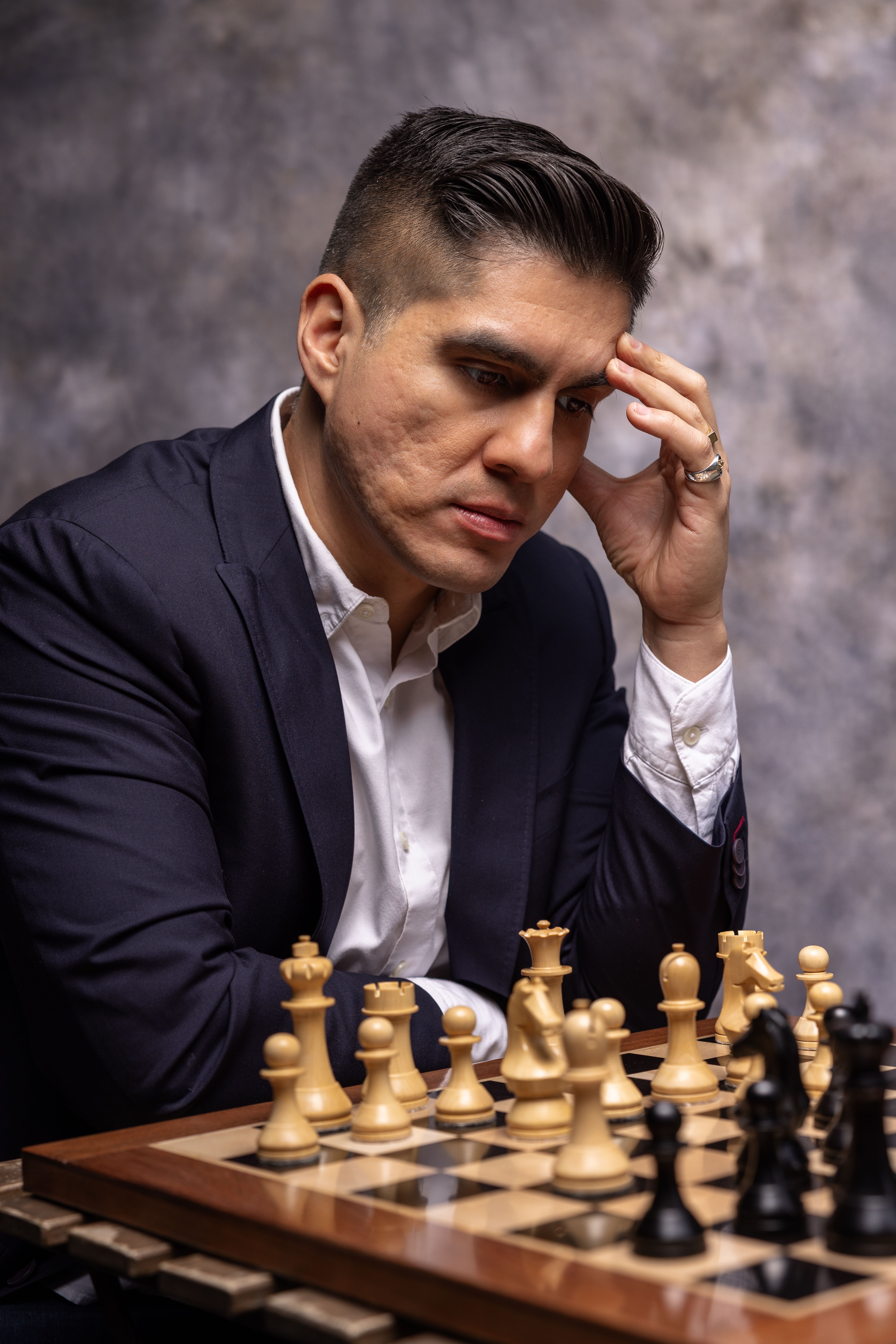 Photo of a Man Playing Chess