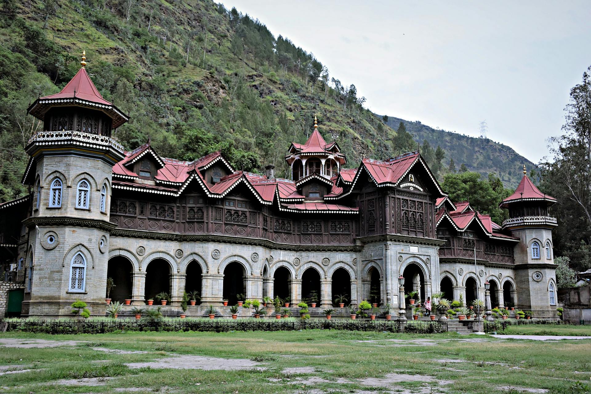 View of the Padam Palace, Rampur, India