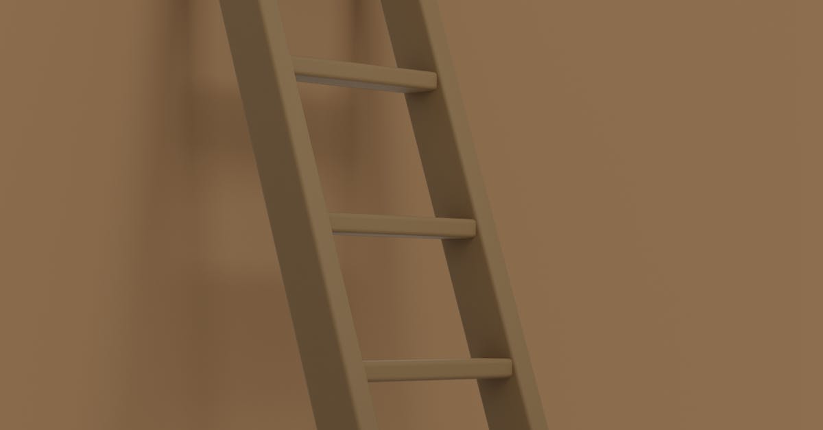 Ladder in White Room · Free Stock Photo