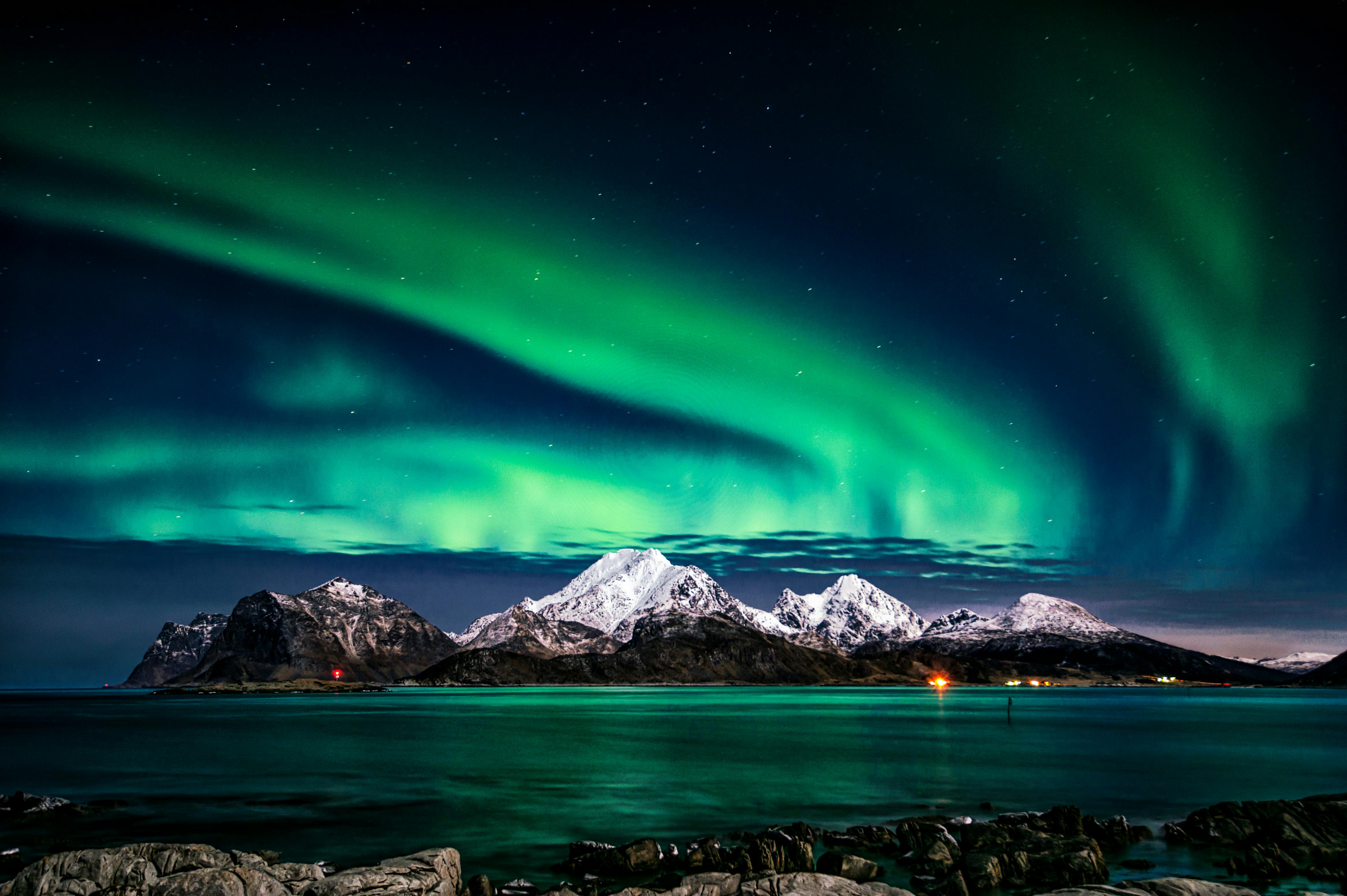 Aurora Borealis  Free Stock Photo