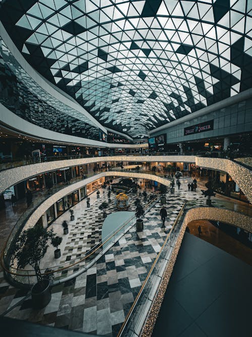 Interior of the Vadistanbul Shopping Mall in Istanbul, Turkey 