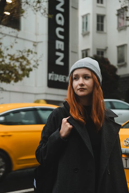 Redhead Woman in Hat