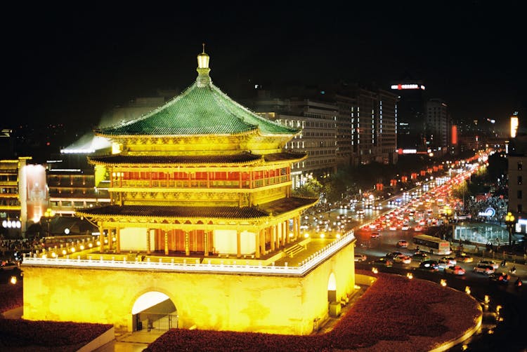 Bell Tower Of Xian In China