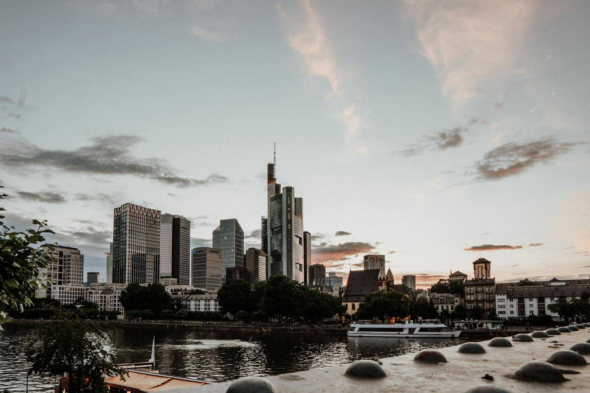 Modern Skyline of Frankfurt am Main, Germany