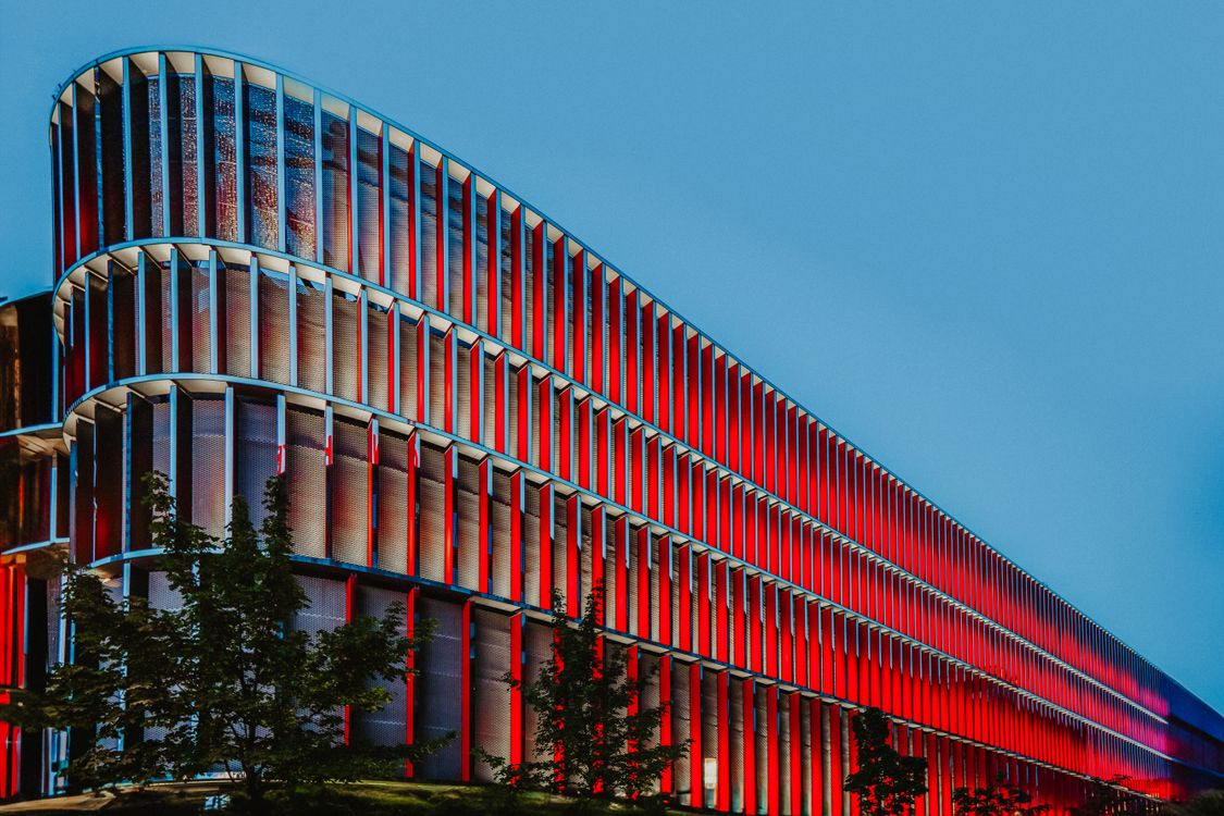 Modern, Long Building in City · Free Stock Photo