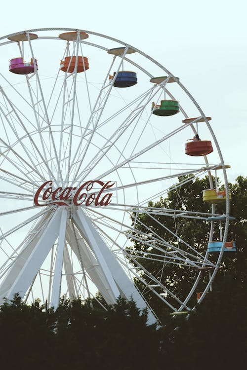 Free White Coca-cola Ferries Wheel Stock Photo