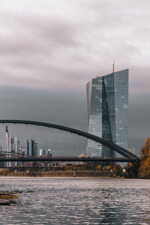 Fotos de stock gratuitas de Alemania, arquitectura moderna, banco central europeo