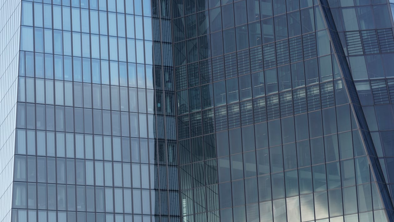 Close-up of a Modern Skyscraper Facade