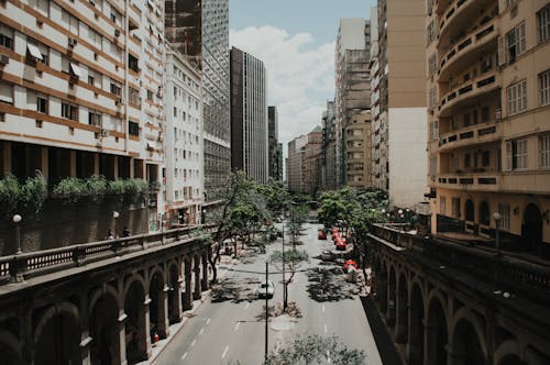 Road In Between Buildings