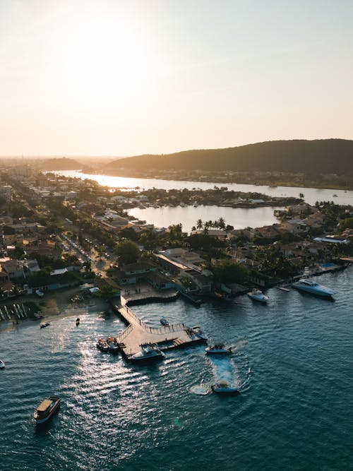 Port on the Coast of Cabo Frio in Araruama Lagoon