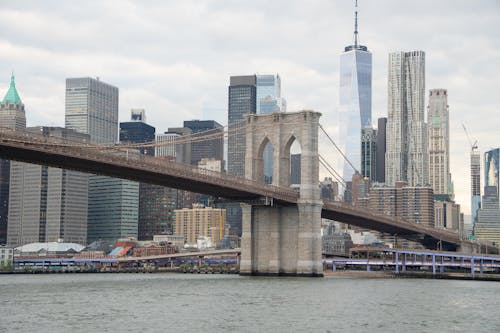 Brooklyn Bridge and Lower Manhattan Financial District