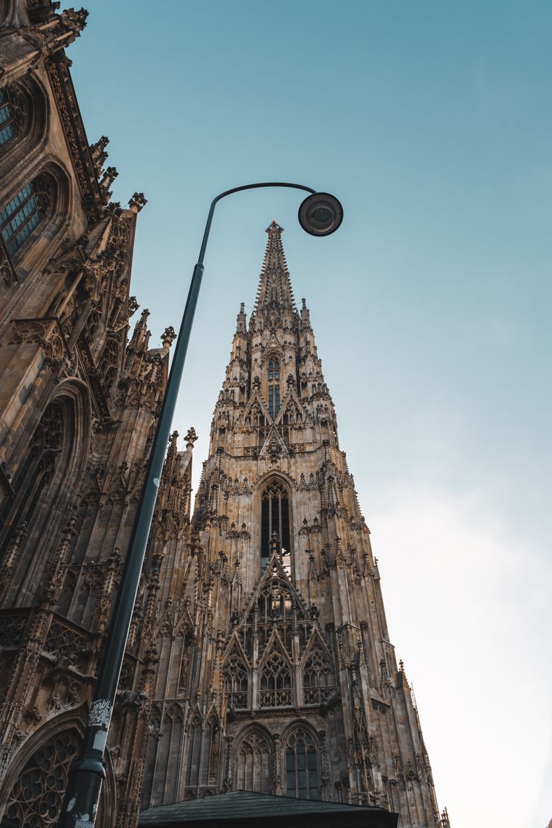 Gothic spire of St. Stephen's Cathedral in Vienna