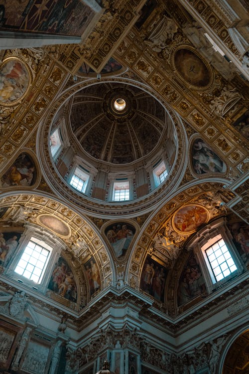 Ornamented Ceiling in Cathedral