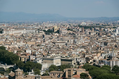 Free The view of rome from the top of the vatican Stock Photo