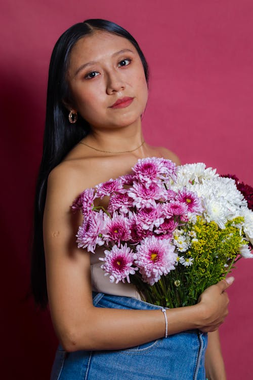 Gratis stockfoto met bloemen, boeket, bruin haar