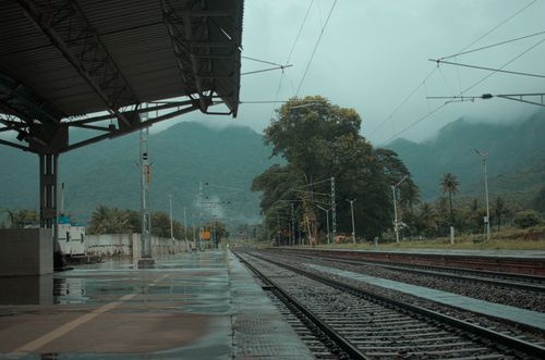 Free Bhagavathipuram Railway station Stock Photo