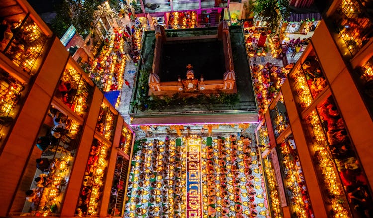 Rakher Upobash Hindu Festival In Temple In Bangladesh