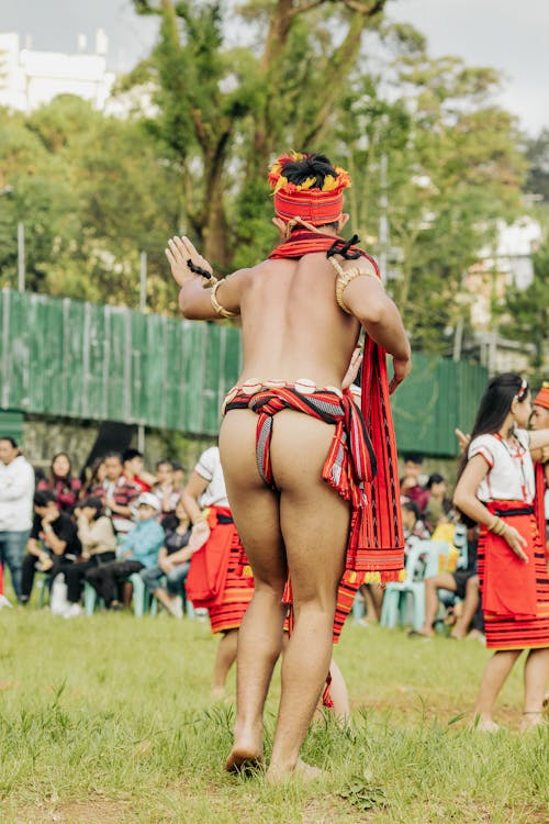 Man in Tribal Clothing in Performance