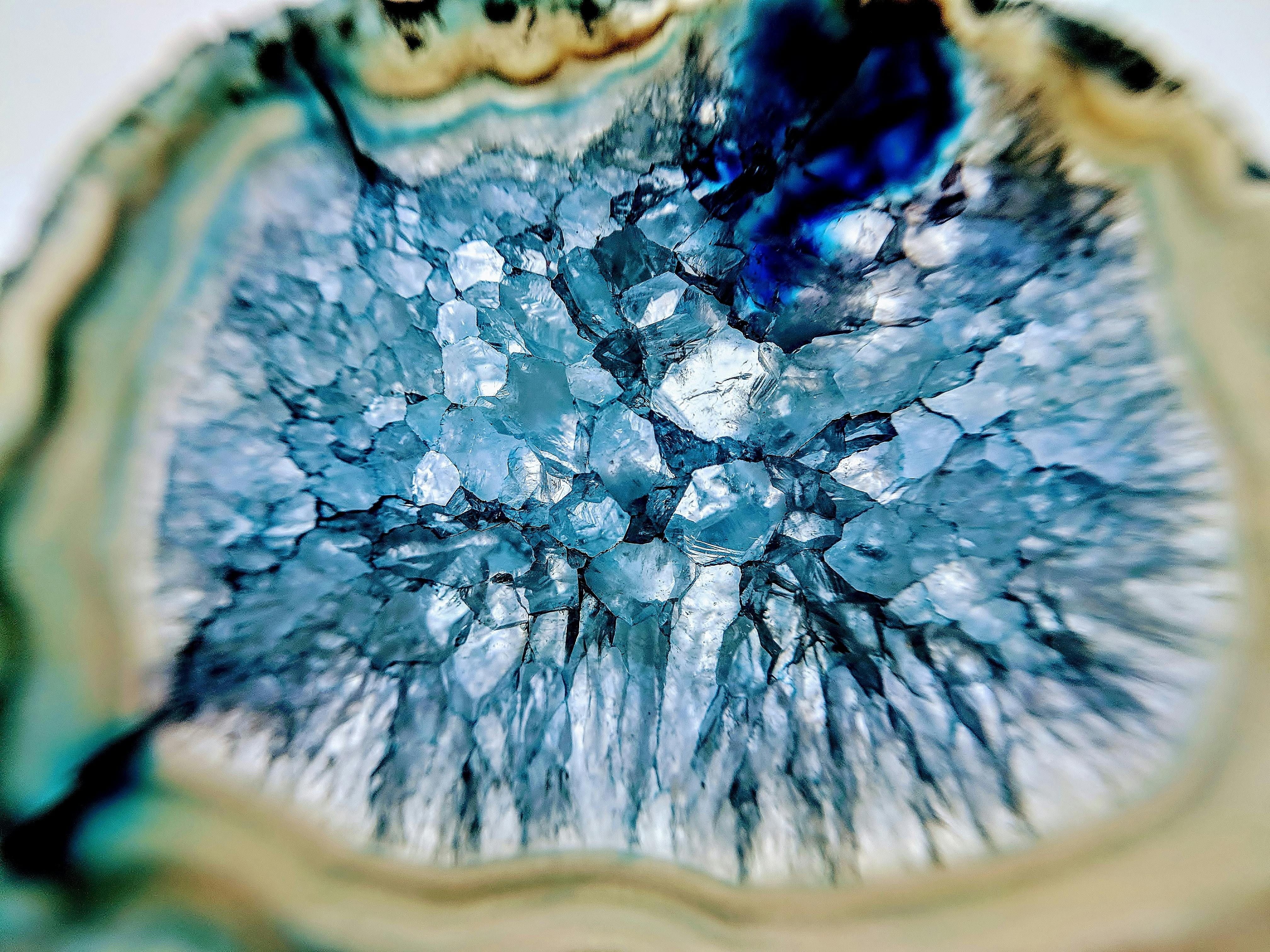 Free stock photo of blue crystals, crystals, geode