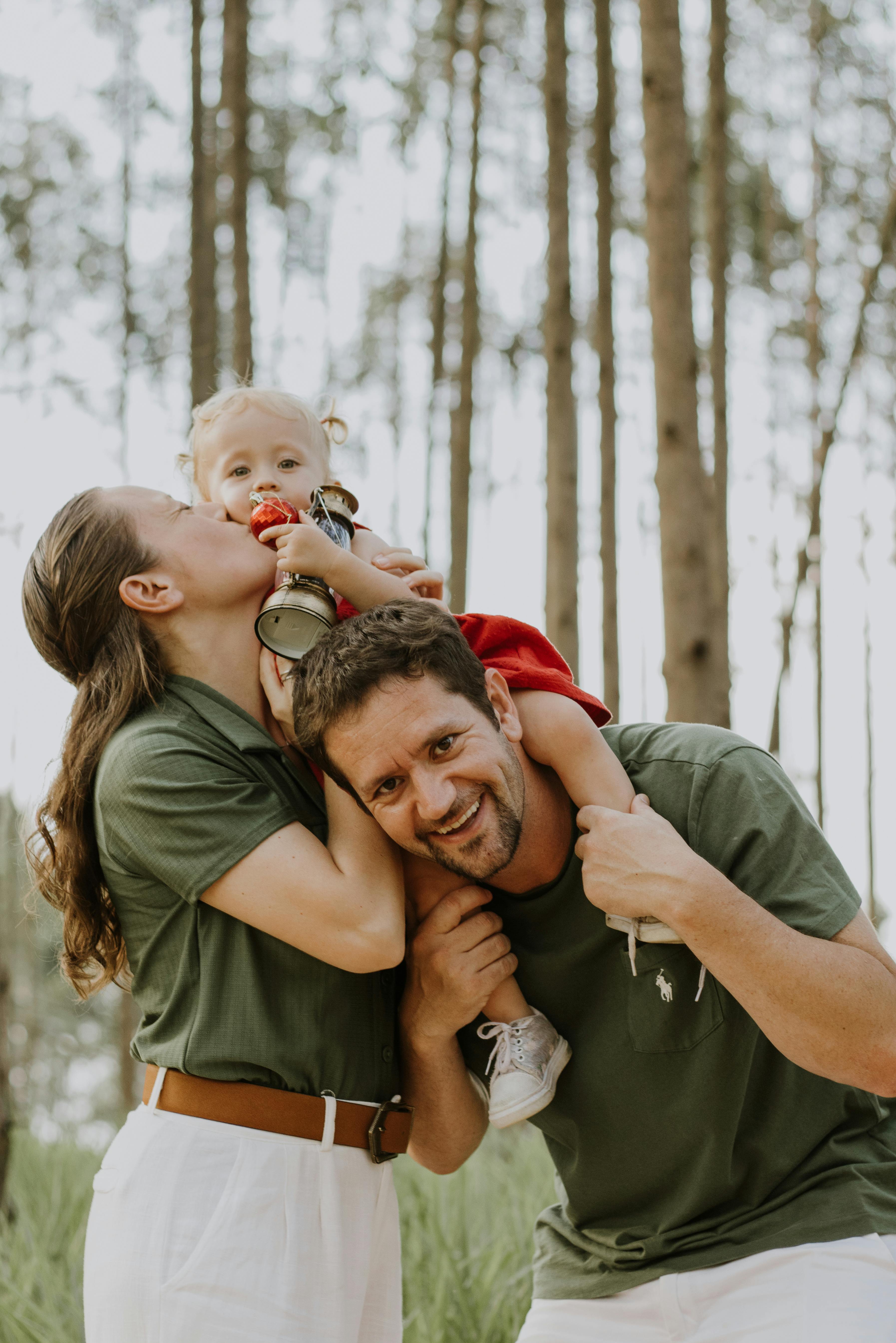 portrait of parents with their daughter