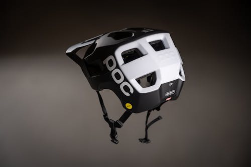 Black and White Bike Helmet