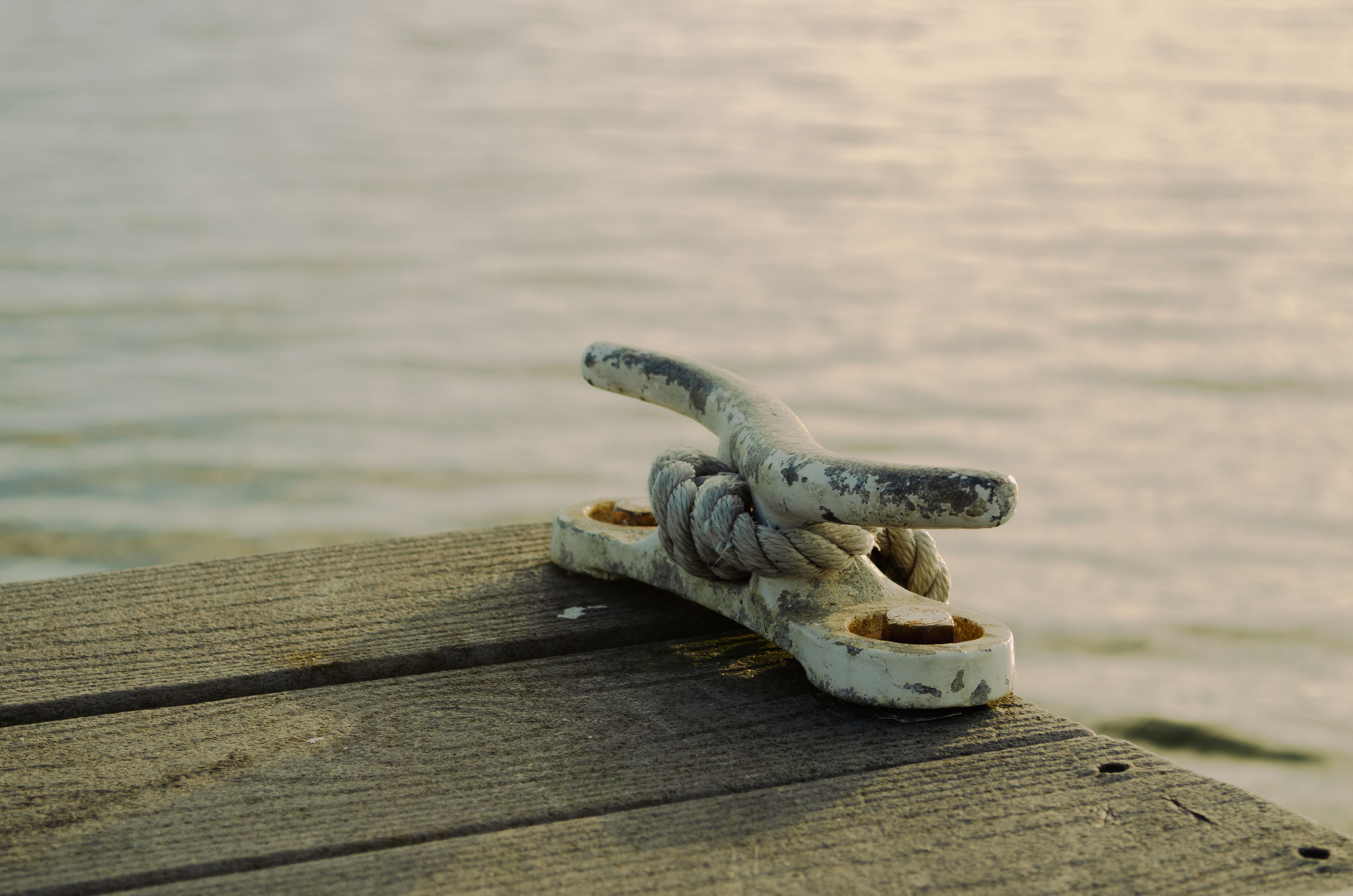 Close up of a Rope on a Dock · Free Stock Photo