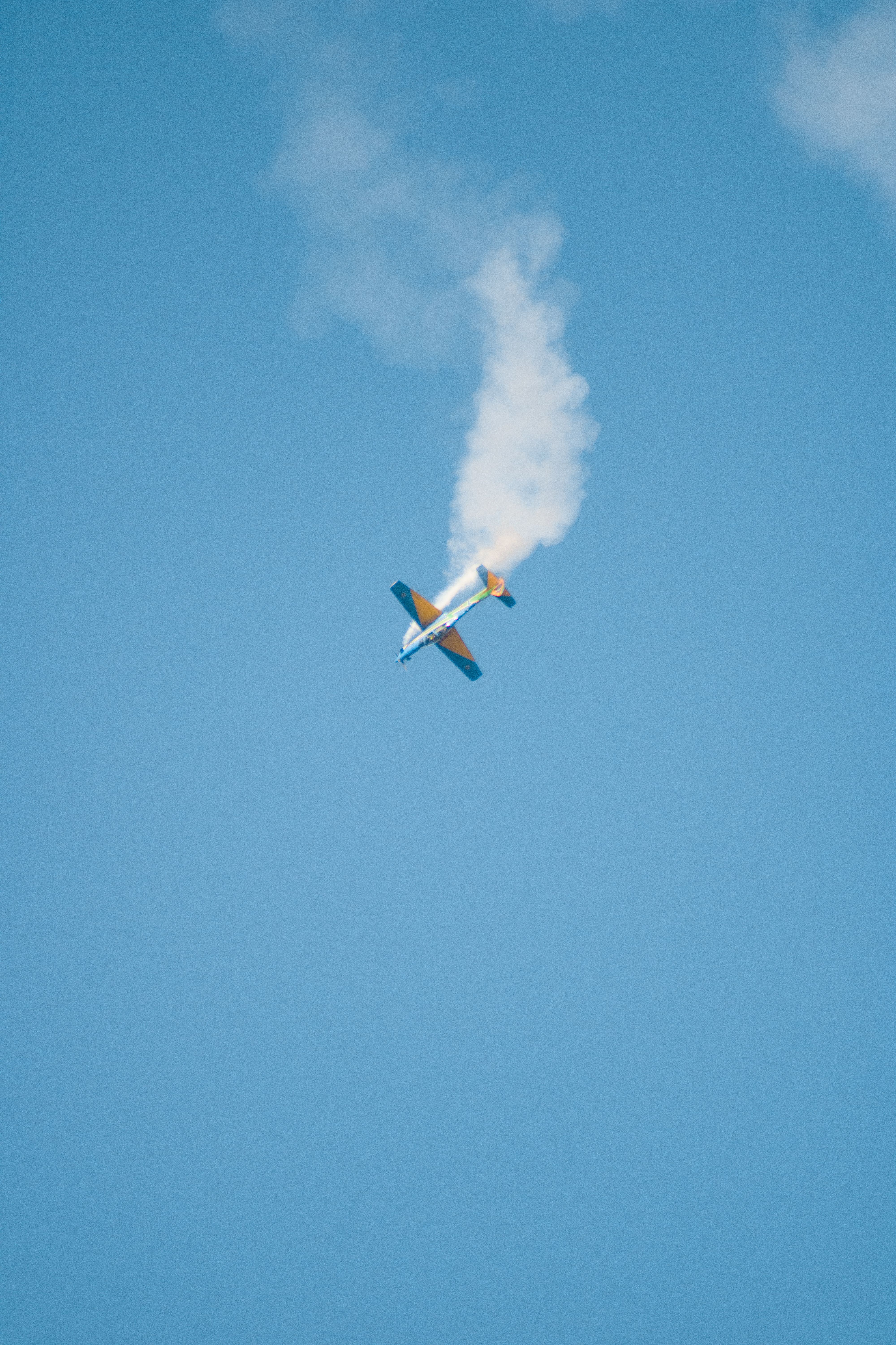 Plane Flying in Blue Sky · Free Stock Photo