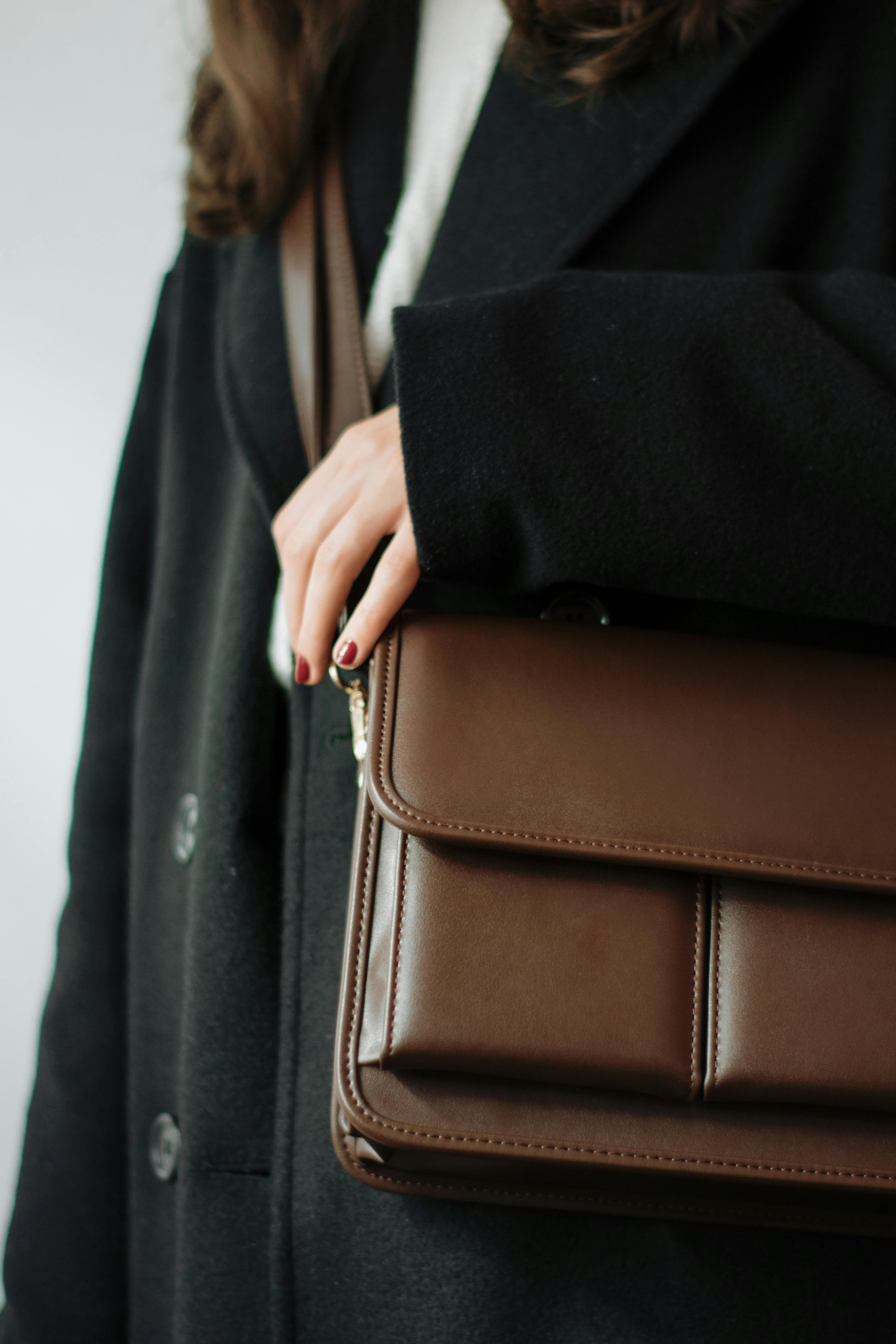 Brown Leather Duffel Bag · Free Stock Photo