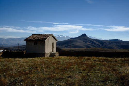 Abandoned Hut in Mountains