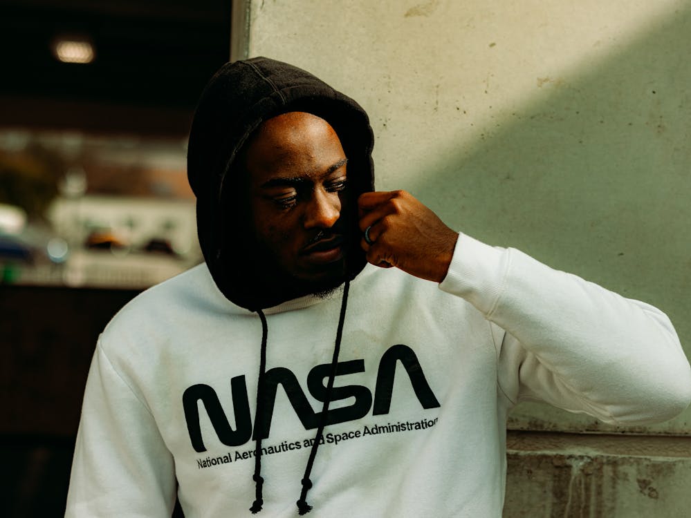 Nasa Apparel Nasa Hoodie Sweatshirt Taupe Urban Outfitters Tan