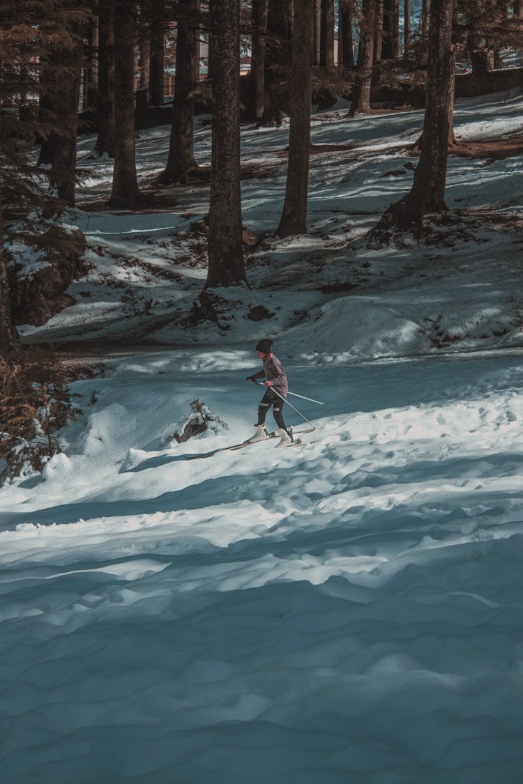 Photo Of Person Skiing