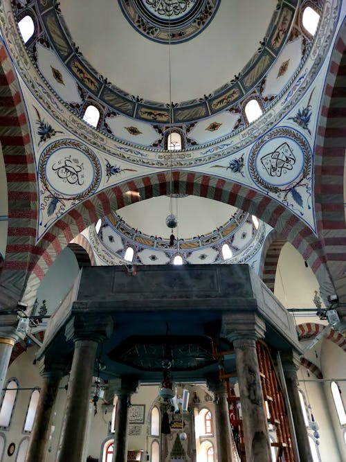 Photos gratuites de architecture ottomane, cami kutahya ulu, contre-plongée