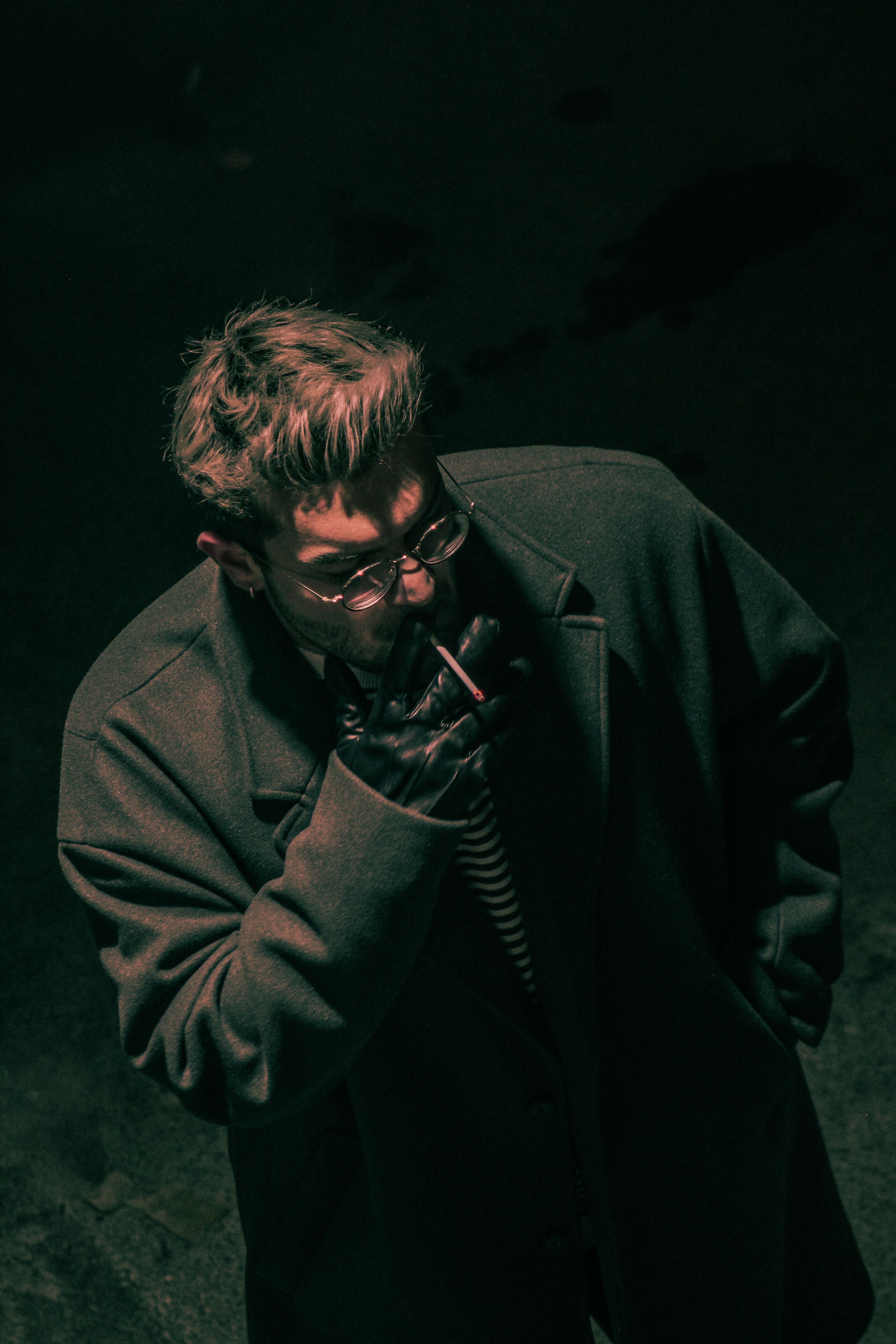 Stylish Man Smoking Cigarette · Free Stock Photo