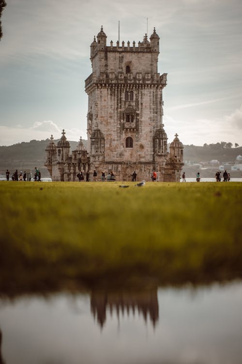 Visitors in Front of the Tower of Saint Vincent on the Tagus River