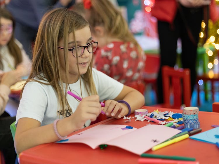 Child Writing Letter To Santa