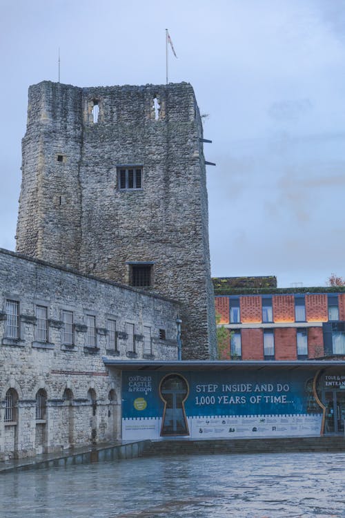 Foto profissional grátis de castelo e prisão de oxford, marcos locais, monumento