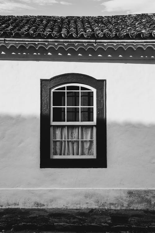 Fotobanka s bezplatnými fotkami na tému budova, čierny a biely, dom