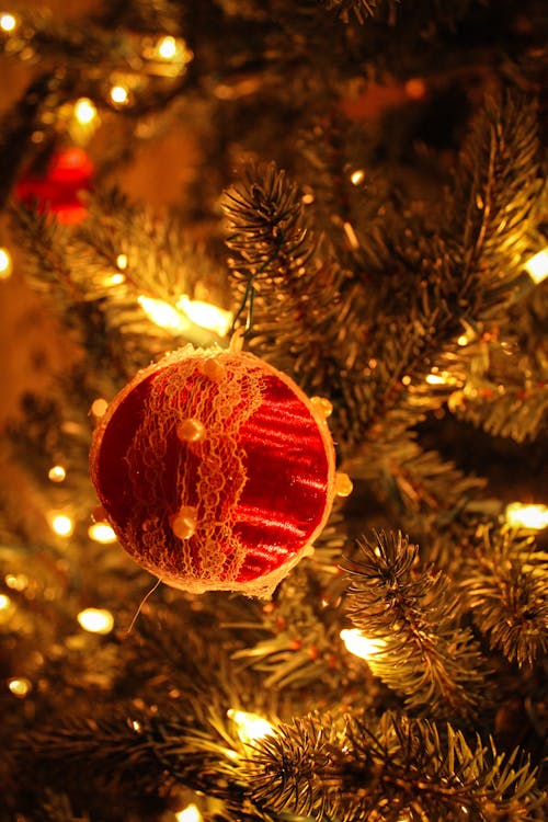 Бесплатное стоковое фото с елочная игрушка, новогодняя атмосфера, рождественская елка