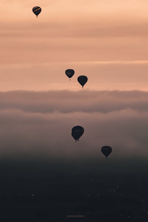 Gratis lagerfoto af appelsin, ballon, ballooning