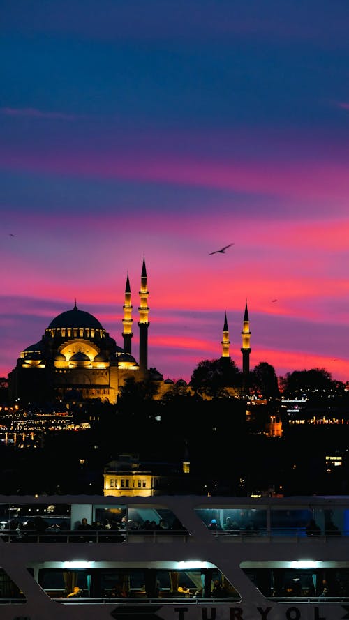 Suleymaniye Mosque in Istanbul at Dusk