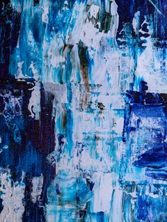 Blue abstract paint texture — photo by Steve A Johnson on Pexels
