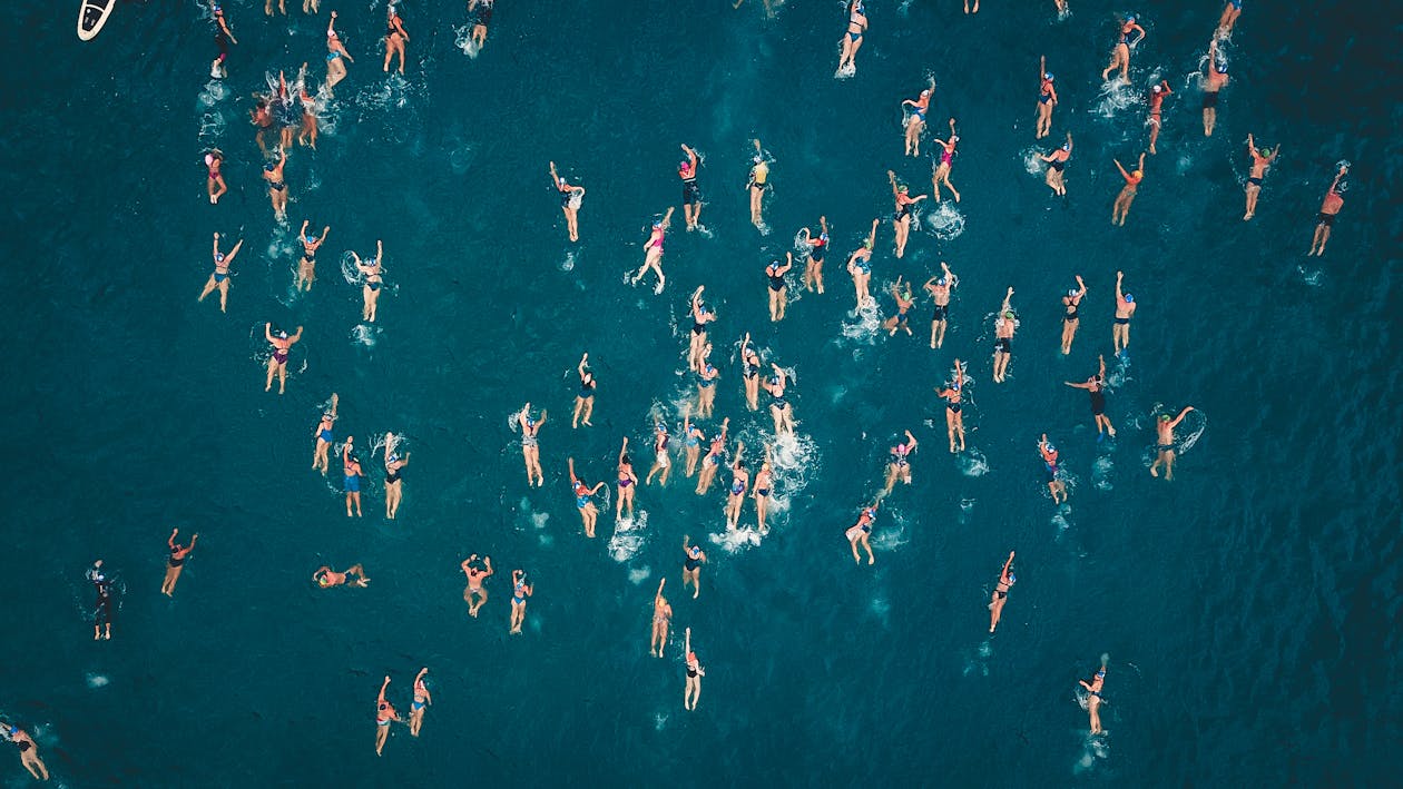 Free Aerial Ocean Shot Stock Photo