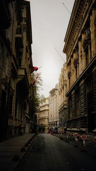 Quaint urban street with classic architecture, capturing the city's historic essence.