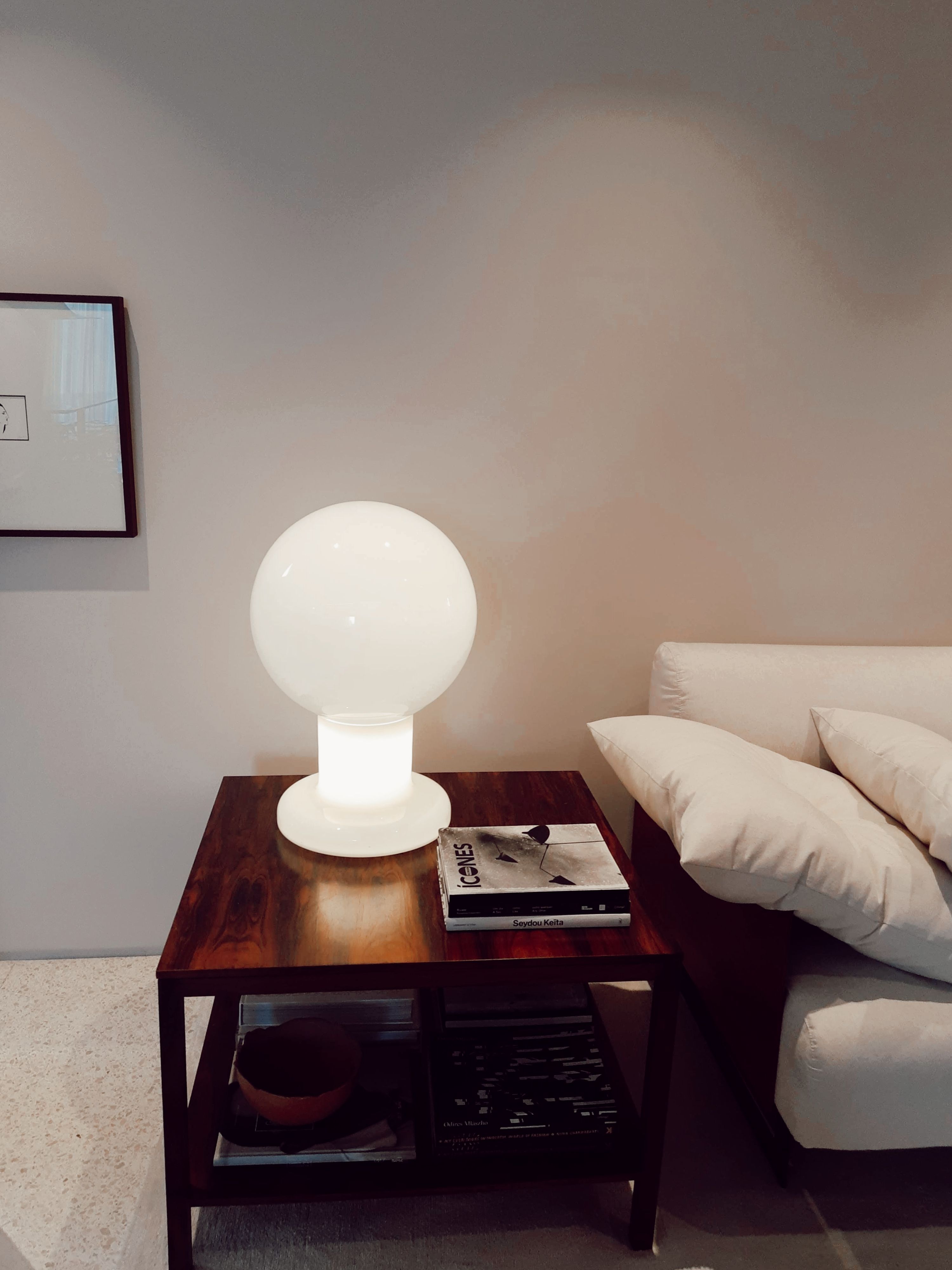 modern acrylic side table