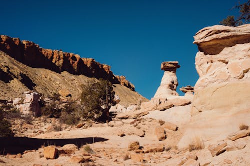 Free Sandstone Rocks in Wasteland Stock Photo