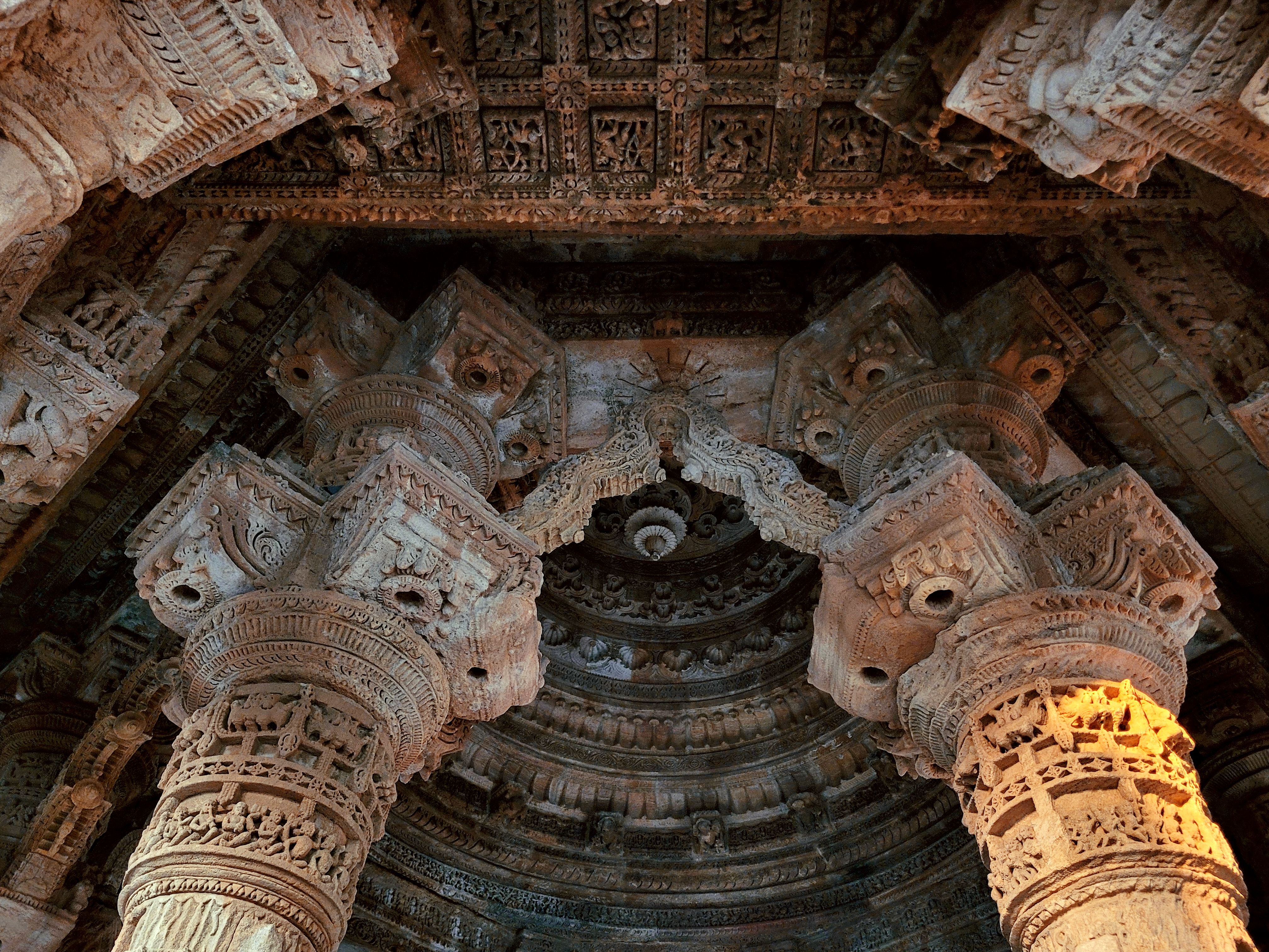 Columns of Ancient Temple · Free Stock Photo