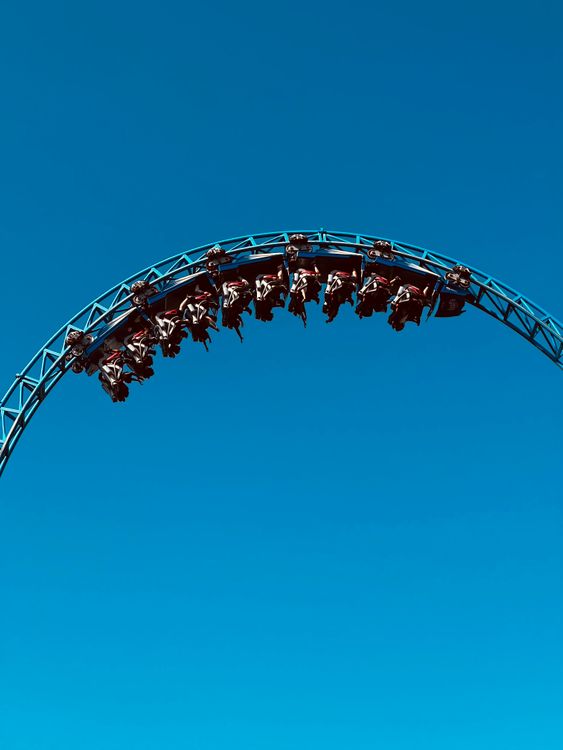 Vertical Rides Inverts People Photo of People Upside Down on a Rollercoaster · Free Stock Photo