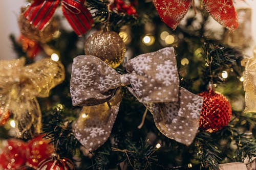 Close-up of a Decorations on a Christmas Tree