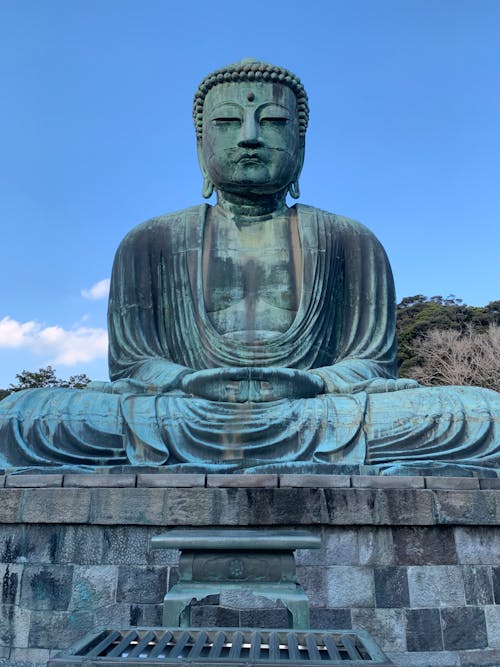 Statue of Buddha in Kotoku-In Temple in Japan